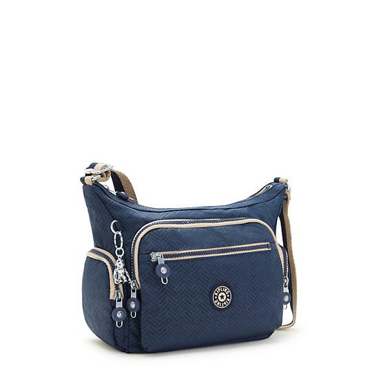 Torba Crossbody Kipling Gabbie Small Printed Niebieskie | PL 2067AH